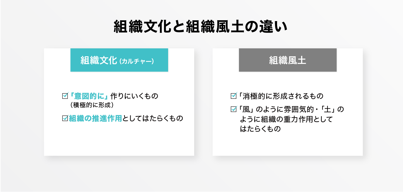 組織文化と組織風土の違い