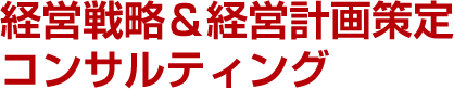 経営戦略＆経営計画策定コンサルティング